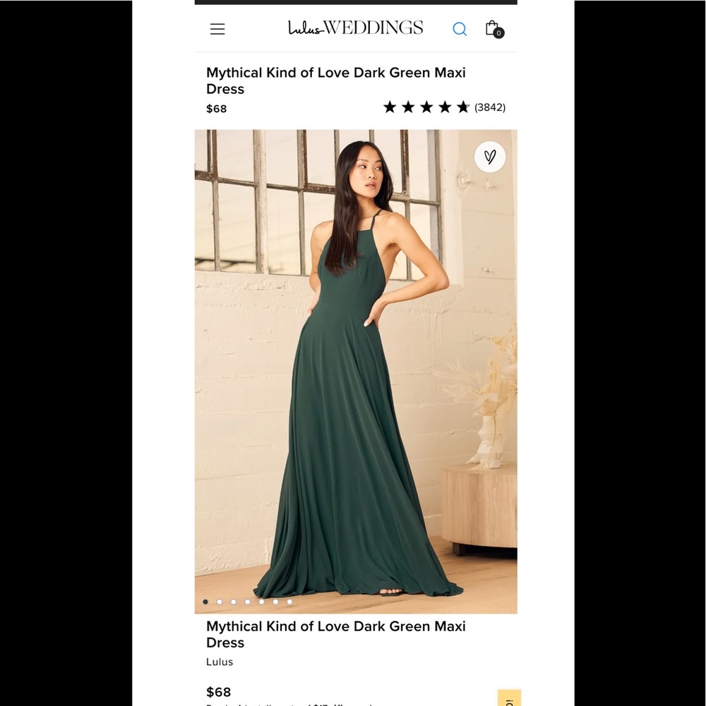 Mythical kind of love dark green maxi dress